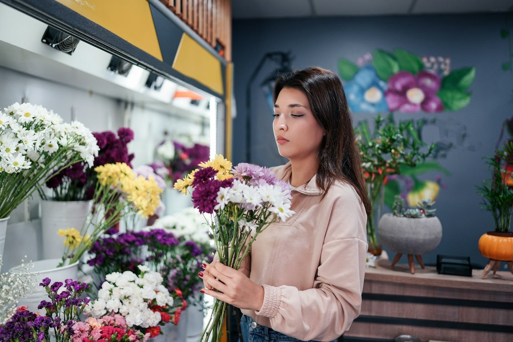 Flower Display Fridge