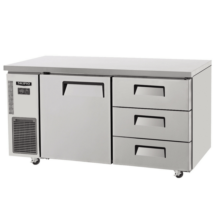 Skipio SUR12-3D-3 - Underbench Drawer Fridge - 1200mm