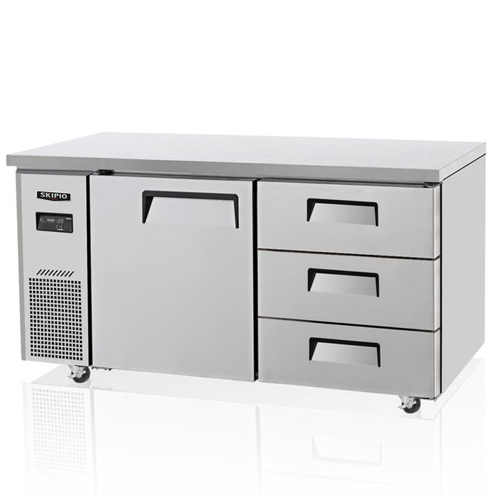 Skipio SUR15-3D-3 - Underbench Drawer Fridge - 1500mm