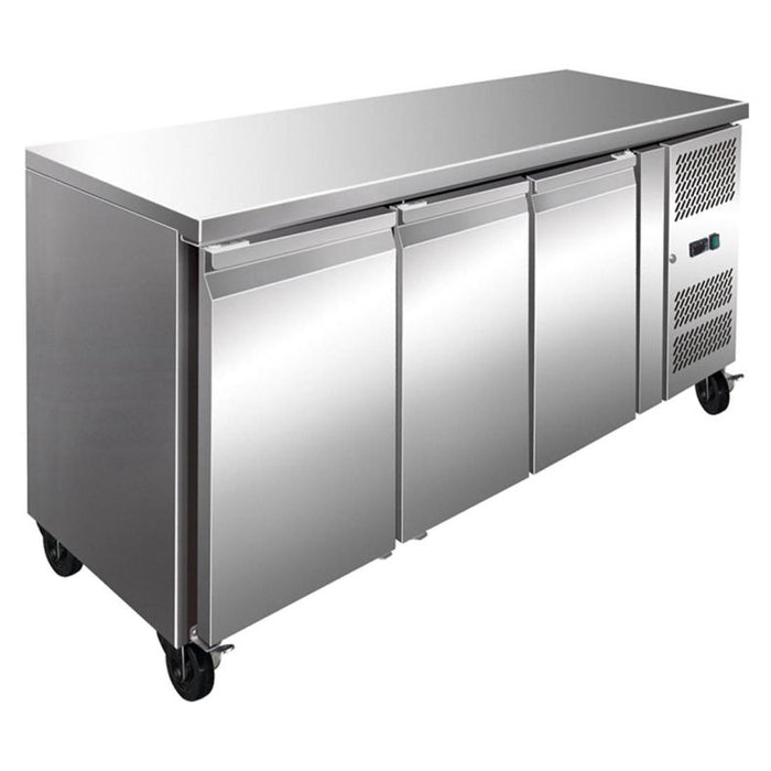 FED Thermaster FE3100BT - S/S Three Door Bench Freezer 386L