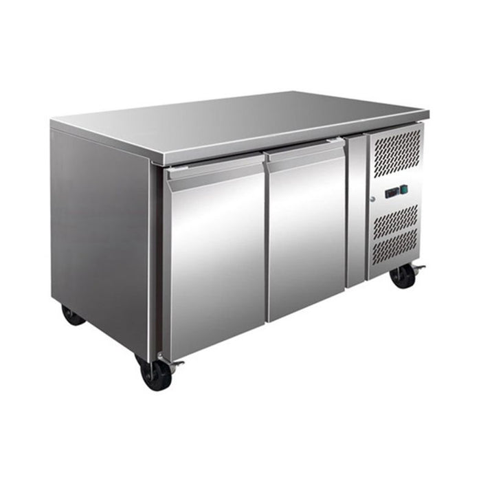 FED Thermaster GN2100BT - TROPICALISED 2 Door Gastronorm Bench Freezer