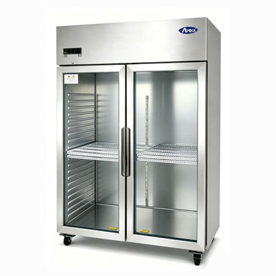Atosa JCF80RSGR - 2 Glass Door Upright Fridge 1314mm 1090L