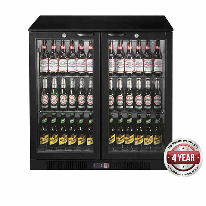 FED Thermaster LG-208HC - Under Bench Two Door Bar Cooler
