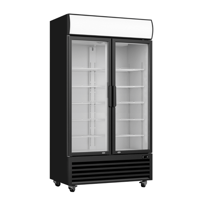 FED Thermaster LG-730BP - Two Glass Door Upright Drink Fridge