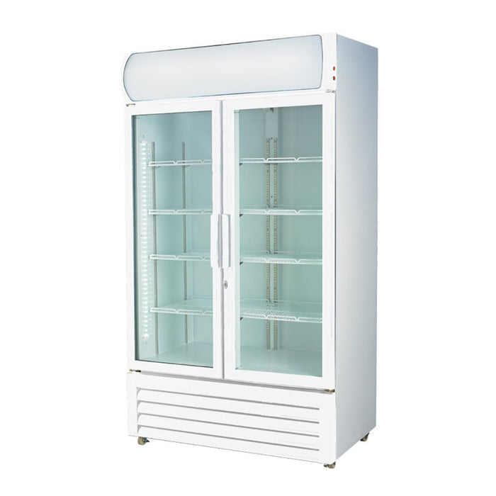 FED Thermaster LG-730P - Two Glass Door Upright Drink Fridge
