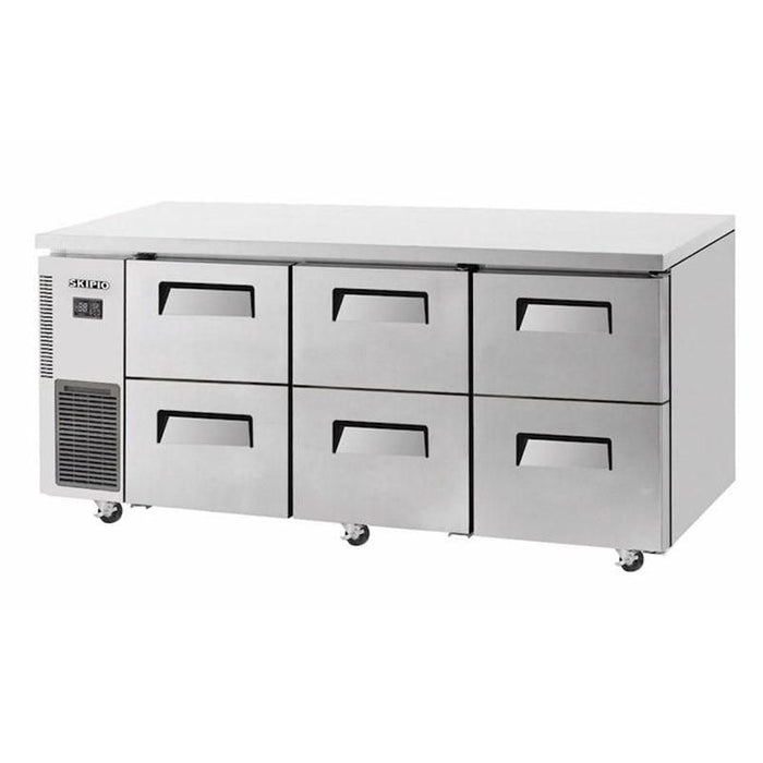 Skipio SUR18-2D-6 - Undercounter Drawer Fridge - 1800mm