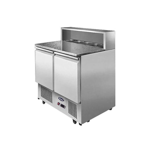 Atosa ESL3831 - Two Doors Pizzatable Marble Top Saladette