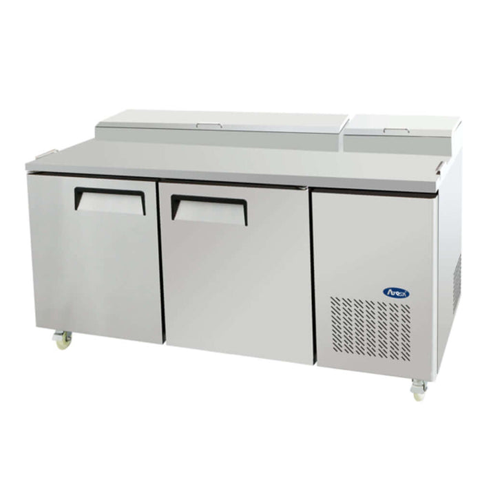 Atosa MPF8202 - Double Door Pizza Prep Table Refrigerator