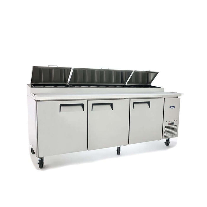 Atosa MPF8203 - Three Door Pizza Prep Table Refrigerator