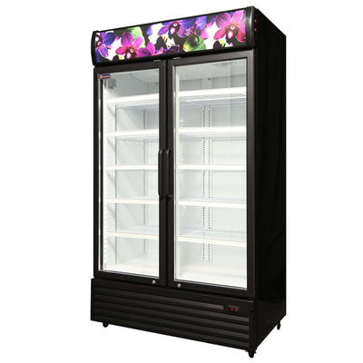 Crusader CCE1130Flower - Double Glass Door Display Flower Fridge
