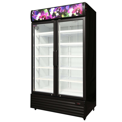 Crusader CCE1130Flower - Double Glass Door Flower Fridge