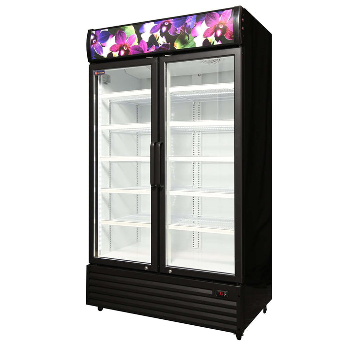 Crusader CCE1130Flower - Double Glass Door Flower Fridge