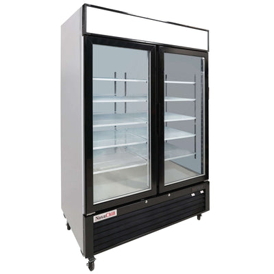 NovaChill Refrigeration SM1300GZ - Double Glass Door Display Freezer Bottom Mount