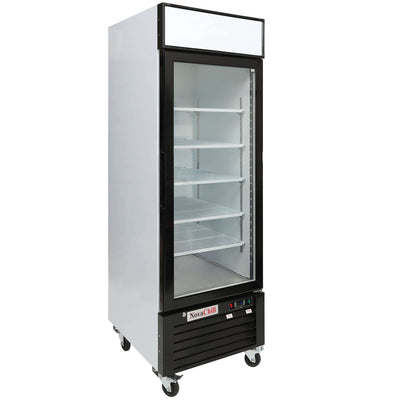 NovaChill Refrigeration SM600GZ - Single Glass Door Display Freezer Bottom Mount