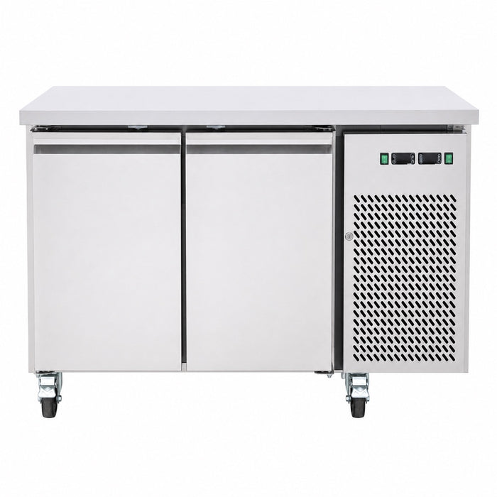 FED Thermaster GN2100DT - Double Door Dual Temp GN Counter Fridge Freezer 1360mm - image 7