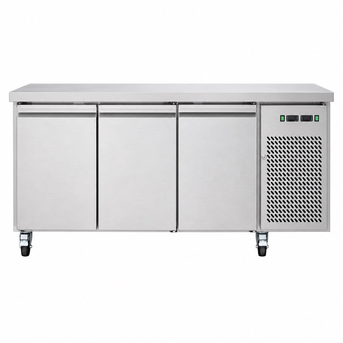FED Thermaster GN3100DT - Triple Door Dual Temp GN Counter Fridge Freezer 1795mm - image 8