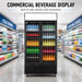 FED Thermaster LG-1000BP - Double Glass Door Upright Drink Fridge Black 885L - image 4