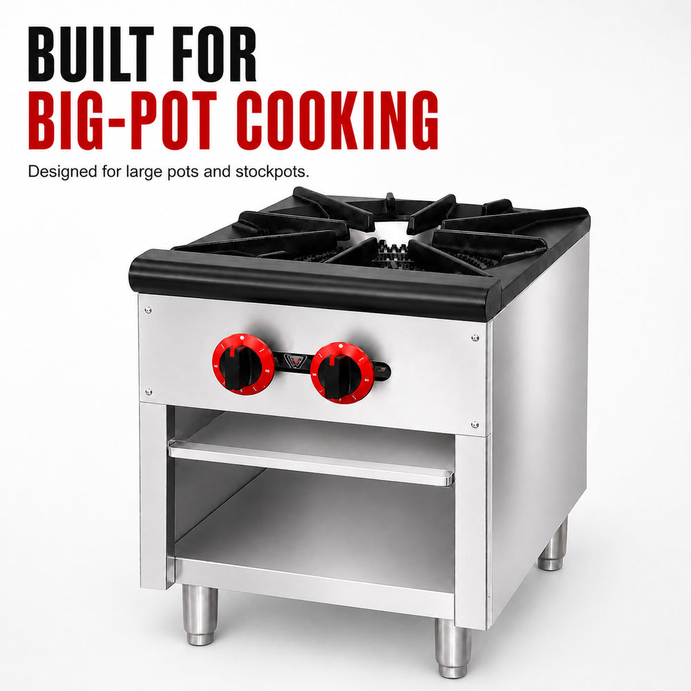 Gasmax RB-1E - Gas Dual Ring Single Burner Cooktop - image 4