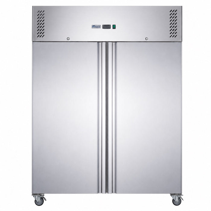 FED-X XURF1200SFV - Two Door Stainless Steel Upright Freezer 1340mm 1236L - image 8