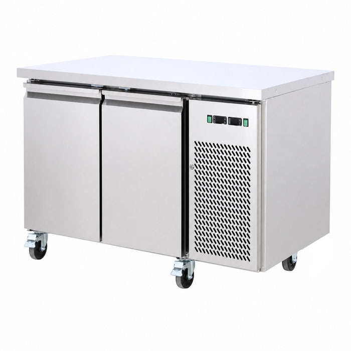 FED Thermaster GN2100DT - Double Door Dual Temp GN Counter Fridge Freezer 1360mm - image 8