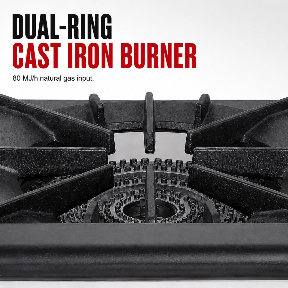Gasmax RB-1E - Gas Dual Ring Single Burner Cooktop - image 5