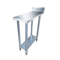Modular Systems 0300-7-WBB - Economic Stainless Steel Workbench with Splashback 300 x 700mm