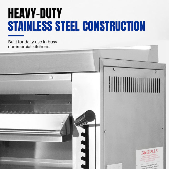 Gasmax REB-03E - Heavy Duty Gas Salamander with Tray Lifting System - image 7