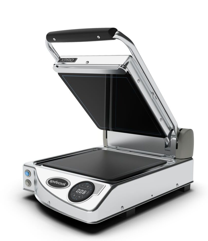 Spidocook SPE-SP010X - Spidoglass XPRO Digital Sandwich Press, Single, 250 x 250mm