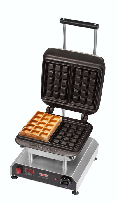 Neumärker NEE-12-40801DT - Waffle and Crepe Iron with 1 Interchangeable Plate, Digital Timer