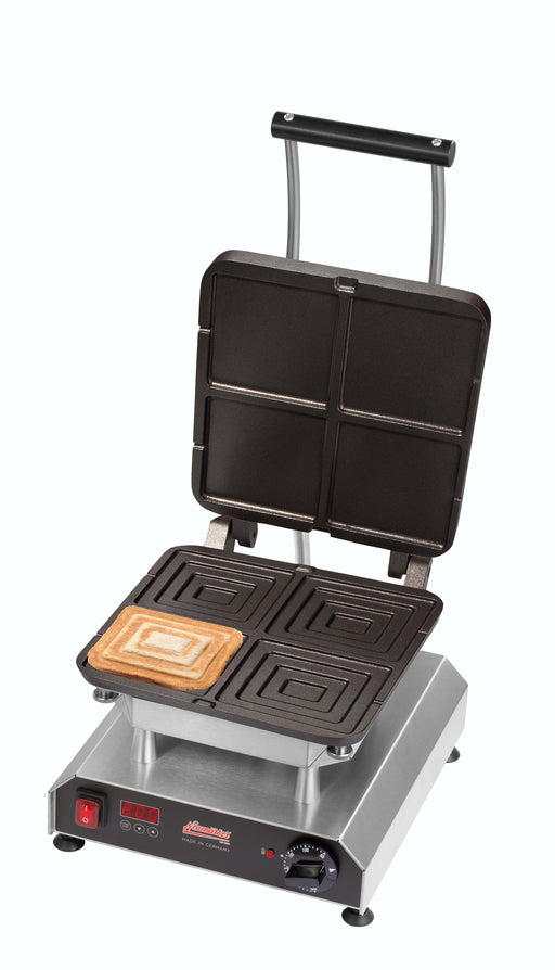 Neumärker NEE-48-40744 - Square Jaffle Iron, 4 Jaffles, 2.2kW, 10A