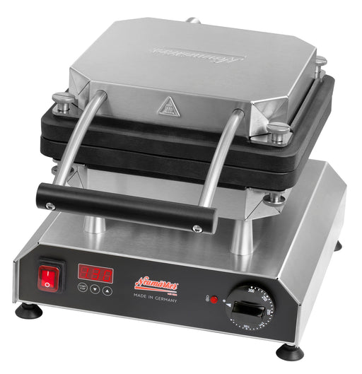Neumärker NEE-12-40801DT - Waffle and Crepe Iron with 1 Interchangeable Plate, Digital Timer