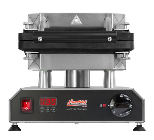 Neumärker NEE-12-40801DT - Waffle and Crepe Iron with 1 Interchangeable Plate, Digital Timer