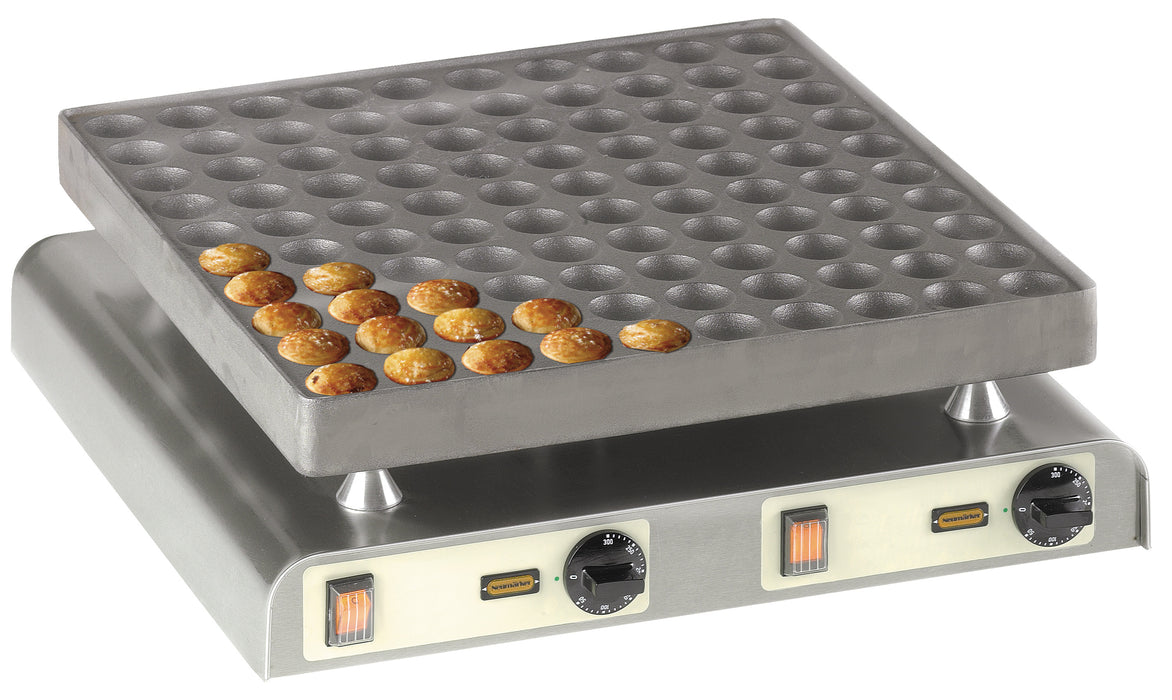 Neumärker NEE-12-40930 - Poffertjes Grill, 100 Mini Pancakes, 2 x 10A