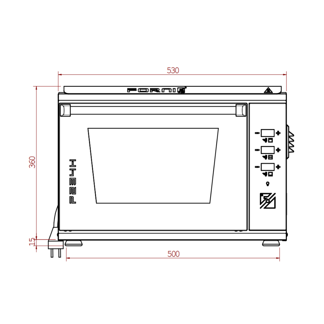 Effeuno EFE-P234H 509-PRO - Easy Pizza Pro Electric Pizza Oven, 2 Levels, Digital, 500°C, 15A