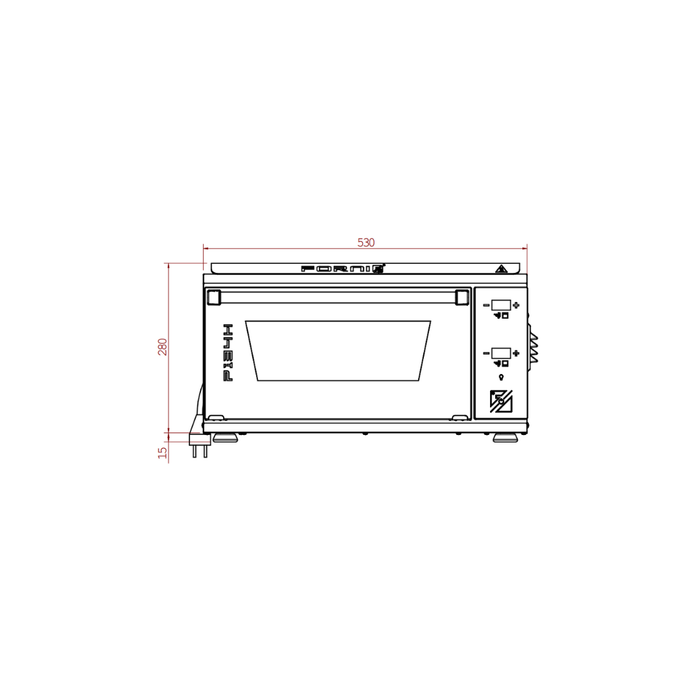 Effeuno EFE-P134H 509-PRO - Easy Pizza Pro Electric Pizza Oven, Digital, 500°C, 10A
