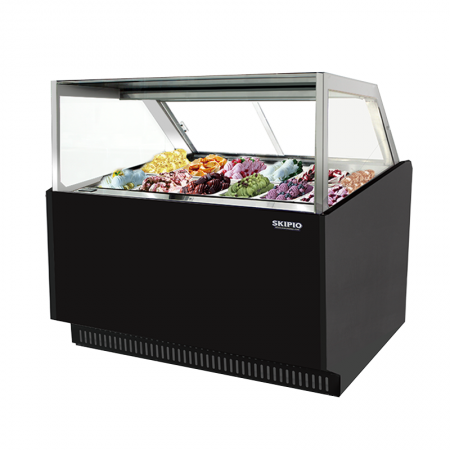 Skipio SGC-1200F - 12 Tub Gelato Ice Cream Display Freezer