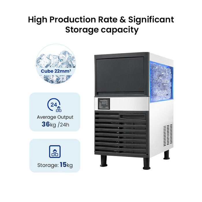 Blizzard SN-80P - Underbench Ice Maker 36kg/24hr - image 4