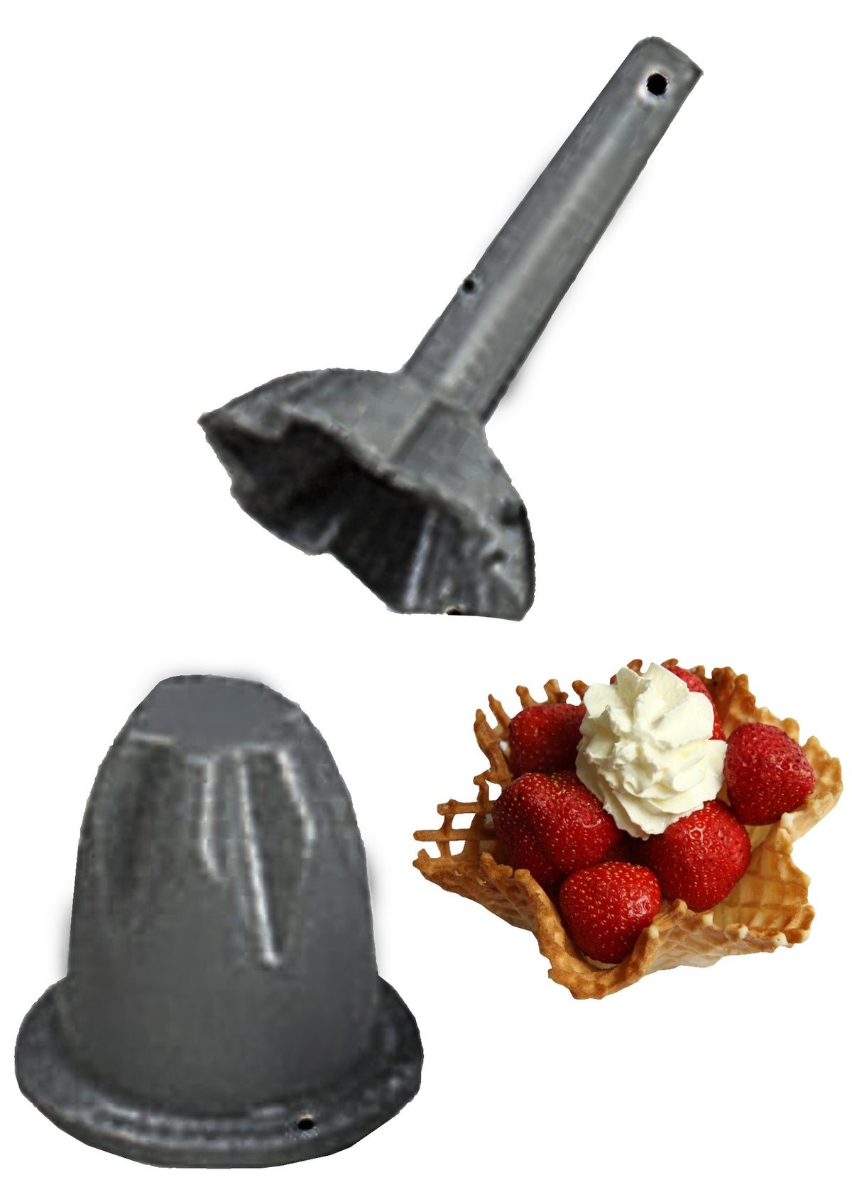 Neumärker Waffle, Crepe and Poffertjes Accessories - Batter Dispensers, Cone Roller and Stands