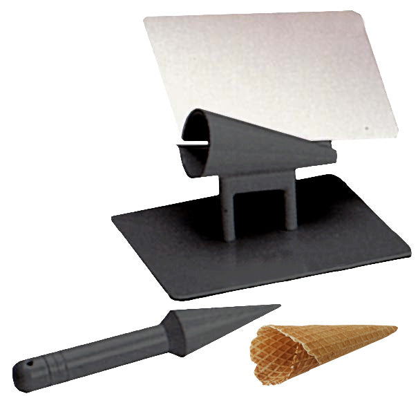 Neumärker Waffle, Crepe and Poffertjes Accessories - Batter Dispensers, Cone Roller and Stands