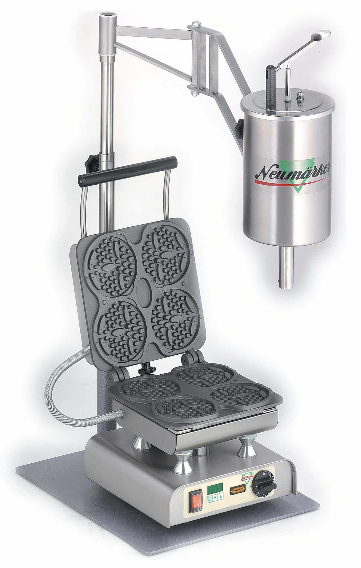 Neumärker Waffle, Crepe and Poffertjes Accessories - Batter Dispensers, Cone Roller and Stands