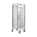 Modular Systems 393577 - Stainless Steel Gastronorm Pan Trolley, 16 Pans