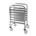 Modular Systems 400660 - Stainless Steel Gastronorm Pan Trolley, 6 Pans