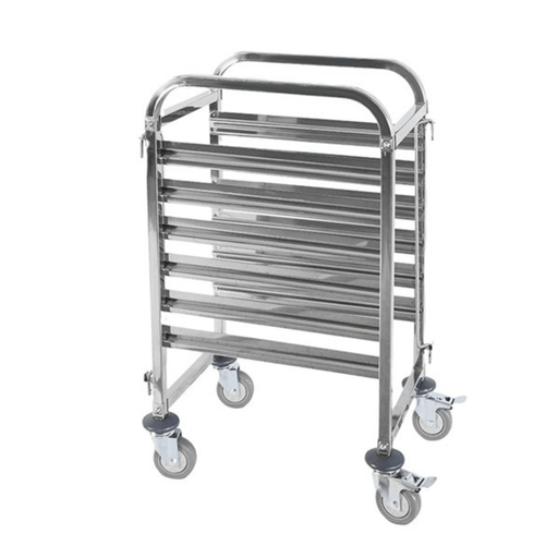 Modular Systems 400660 - Stainless Steel Gastronorm Pan Trolley, 6 Pans