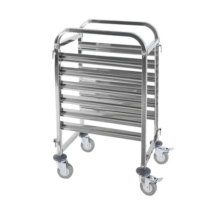 Modular Systems 400660 - Stainless Steel Gastronorm Pan Trolley, 6 Pans