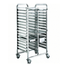 Modular Systems 404090 - Stainless Steel Double Gastronorm Pan Trolley, 32 Pans