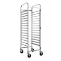 Modular Systems 413479 - Stainless Steel Baking Tray Trolley, 16 Trays