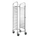 Modular Systems 413479 - Stainless Steel Baking Tray Trolley, 16 Trays