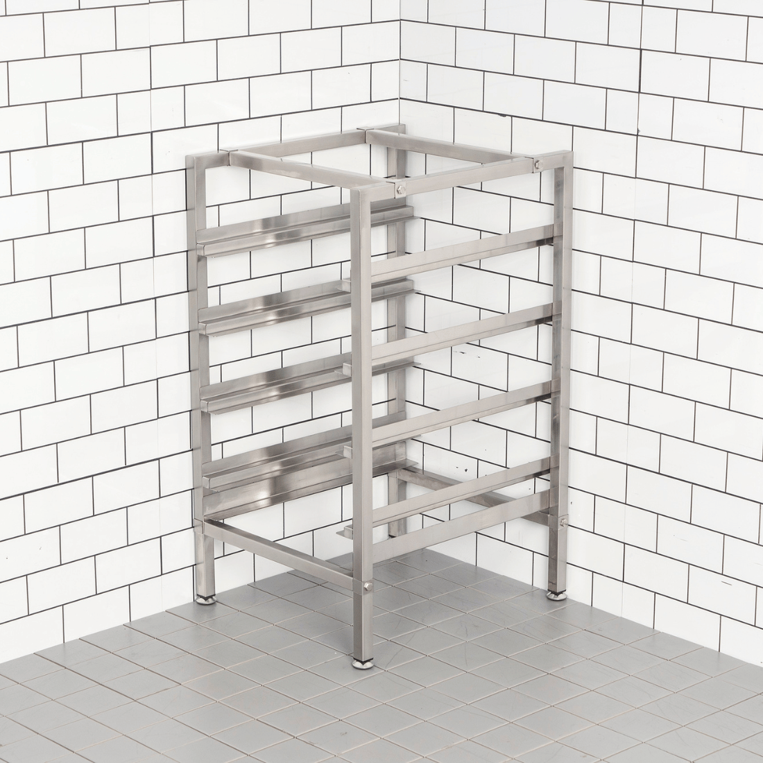 Modular Systems 415770 - Stainless Steel Underbench Glasswasher Basket Stand, 4 Baskets