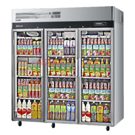 Turbo Air KR65-3G-N - 3 Glass Door Upright Fridge 1900mm 1876L
