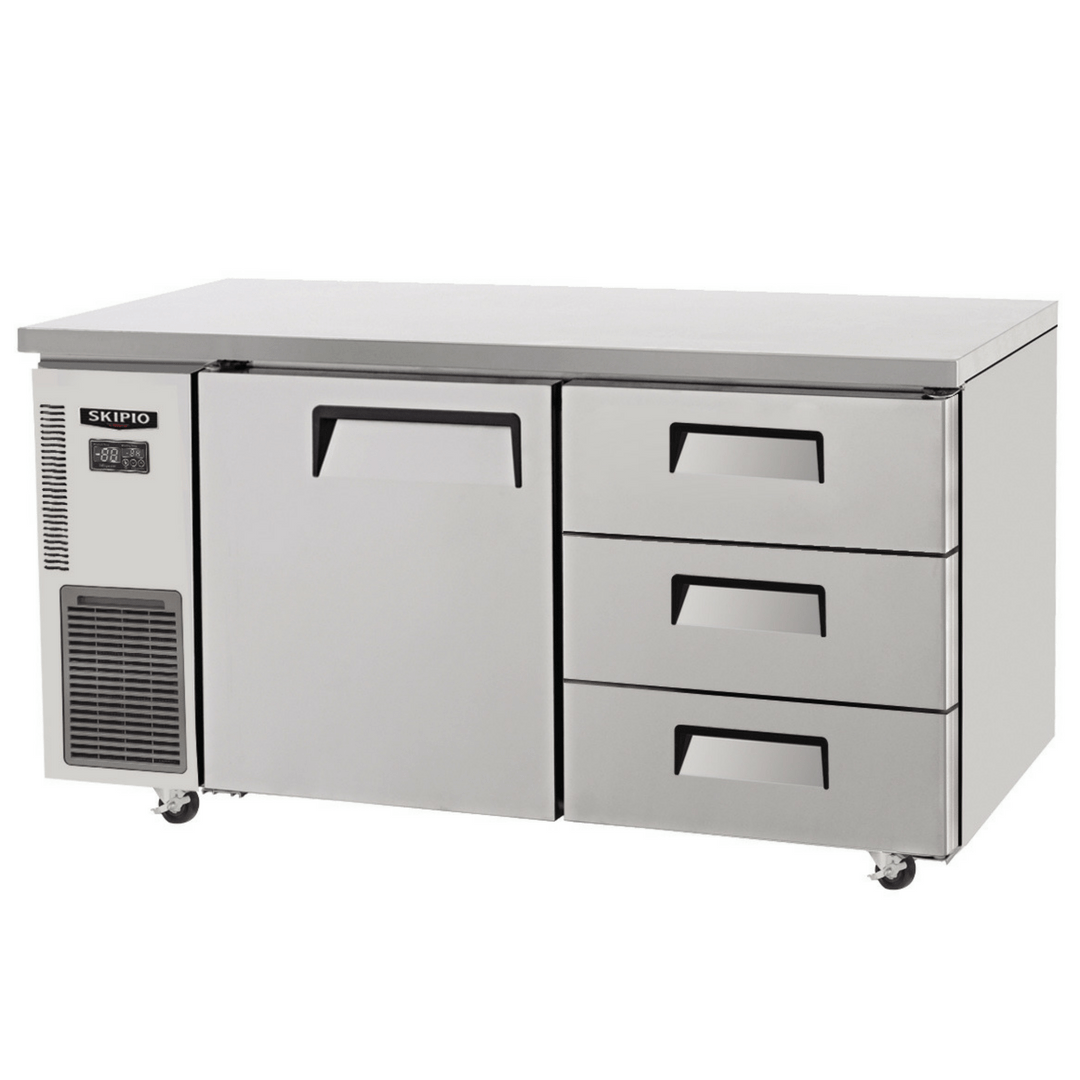 Skipio SUR12-3D-3 - Underbench Drawer Fridge - 1200mm